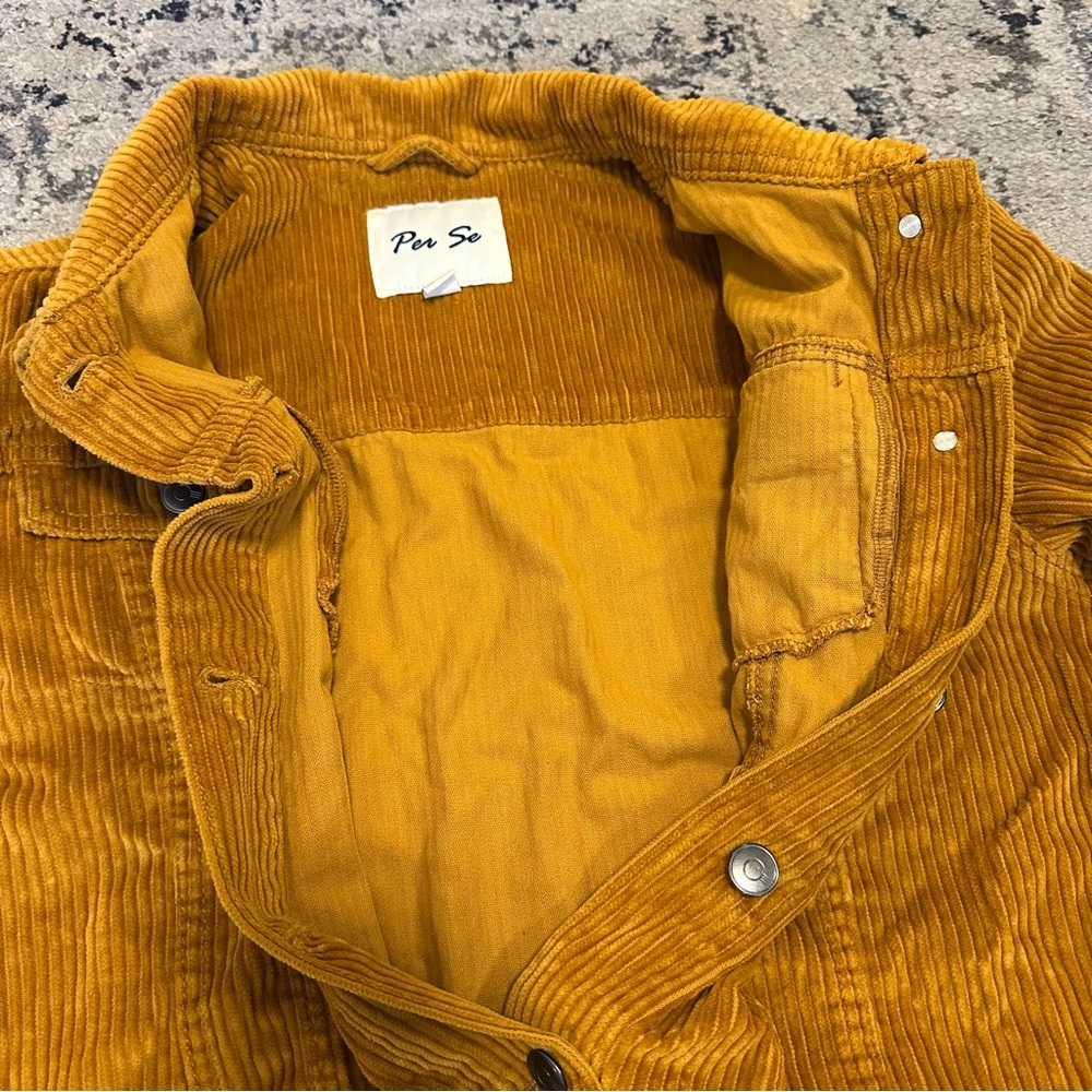 Per Se Women’s Curduroy Mustard Jacket - Size XL - Picture 7 of 10